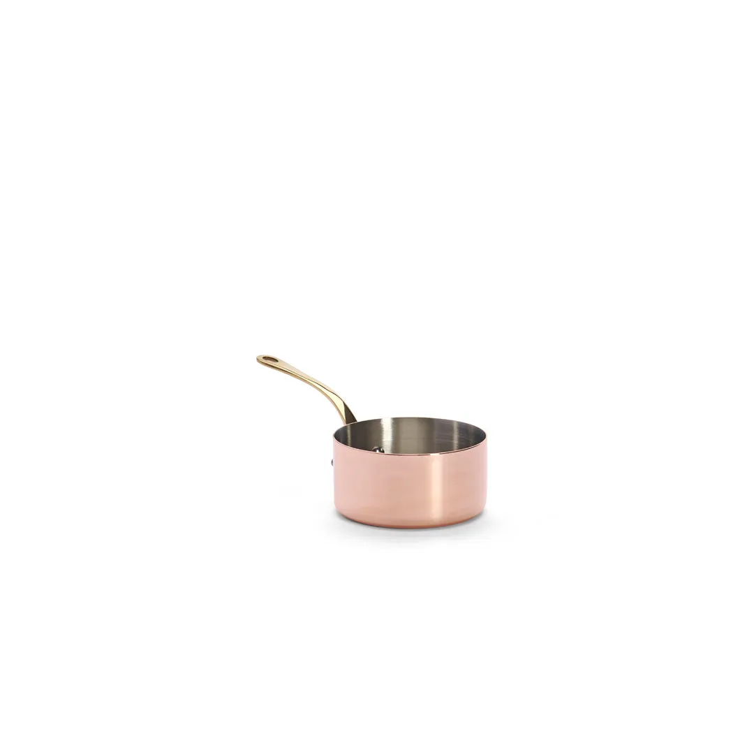 INOCUIVRE SERVICE Copper Saucepan with Brass Handles - Mini