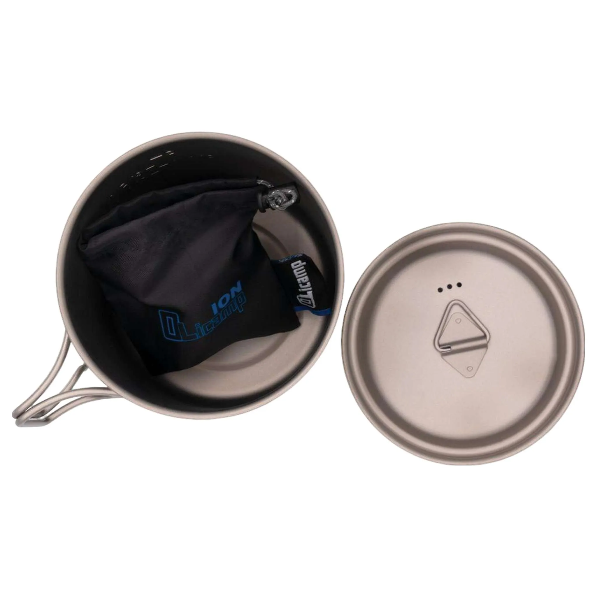 Ion Micro Titanium Stove & Space Saver Mug Combo - Ultralight Backpacking Essentials