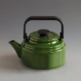 Japanese Enamel Kettle Green