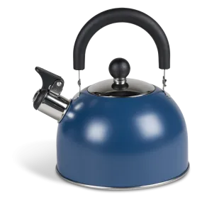 Kampa 2 ltr Brew Stainless Steel Whistling Kettle