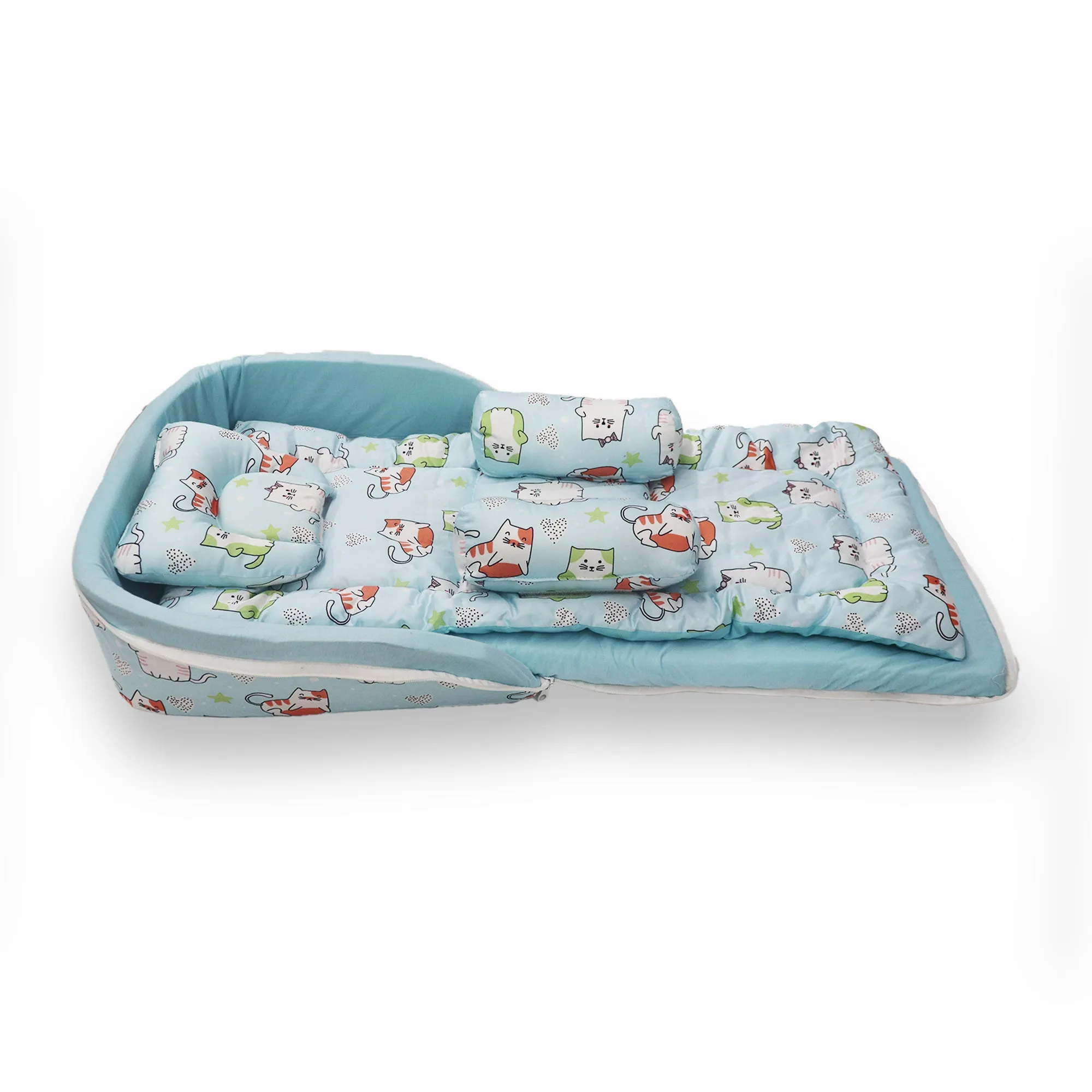 Kitten 5 Pc Bed in a Bag Set for Infants