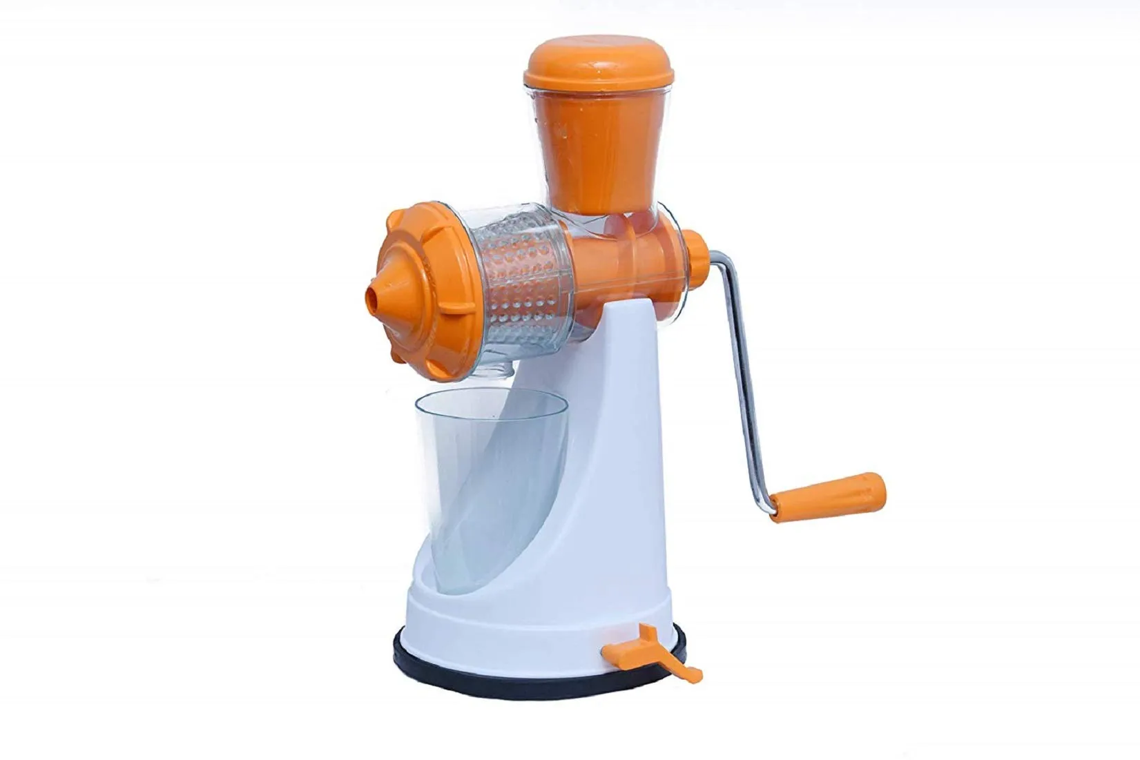 Kuber Industries Hand Press Fruit Juicer|Manual Hand Juicer|Orange Juicer, Portable Juicer|Hand Press Juicer (Orange)