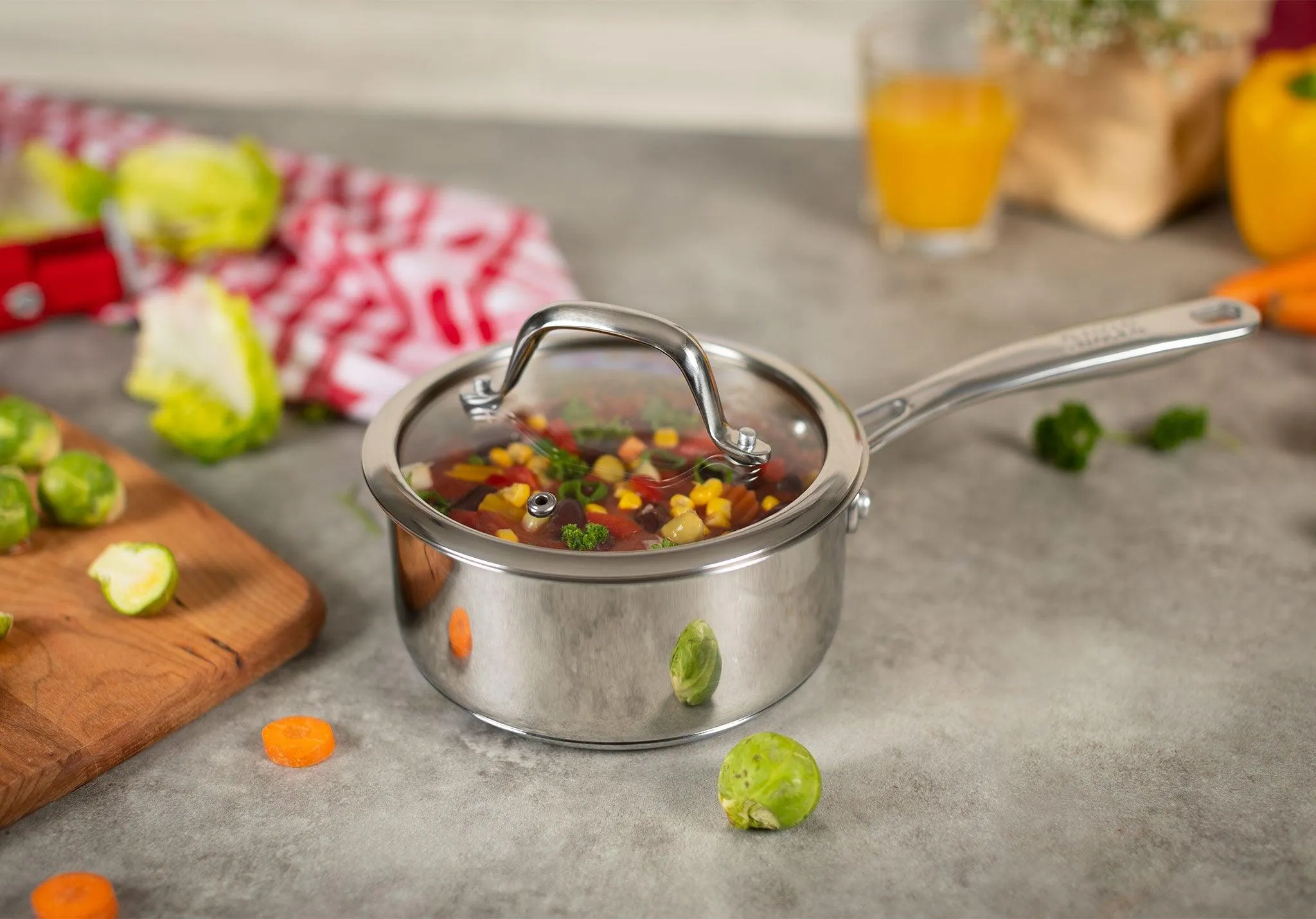 Kuhn Rikon Allround 16cm / 1.5L Saucepan with Glass Lid