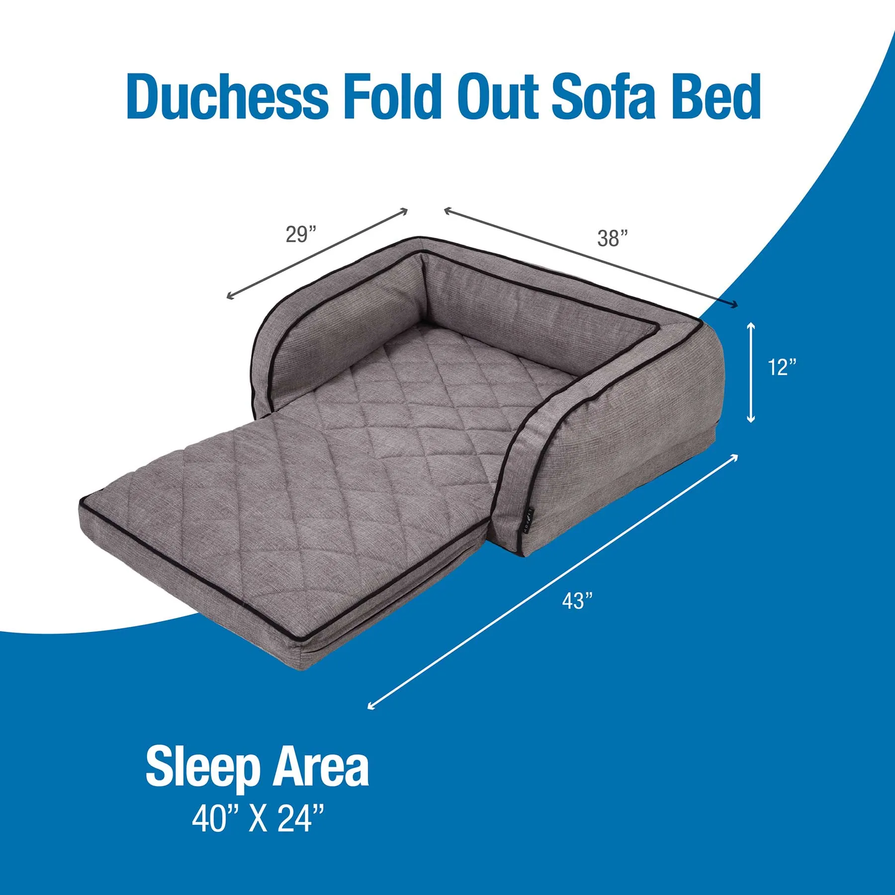 La-Z-Boy Duchess Fold Out Sleeper Sofa Dog Bed