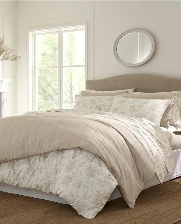 Landon Beige Duvet Cover Set