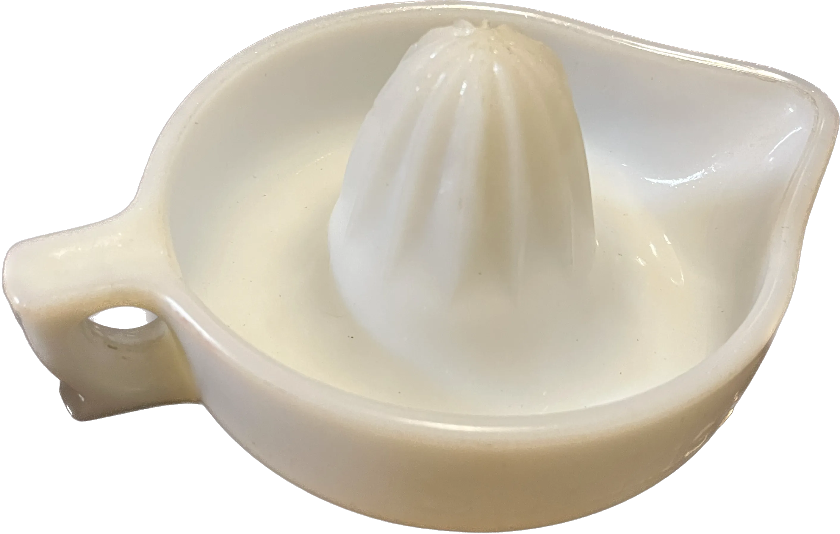 Large milk glass juicer