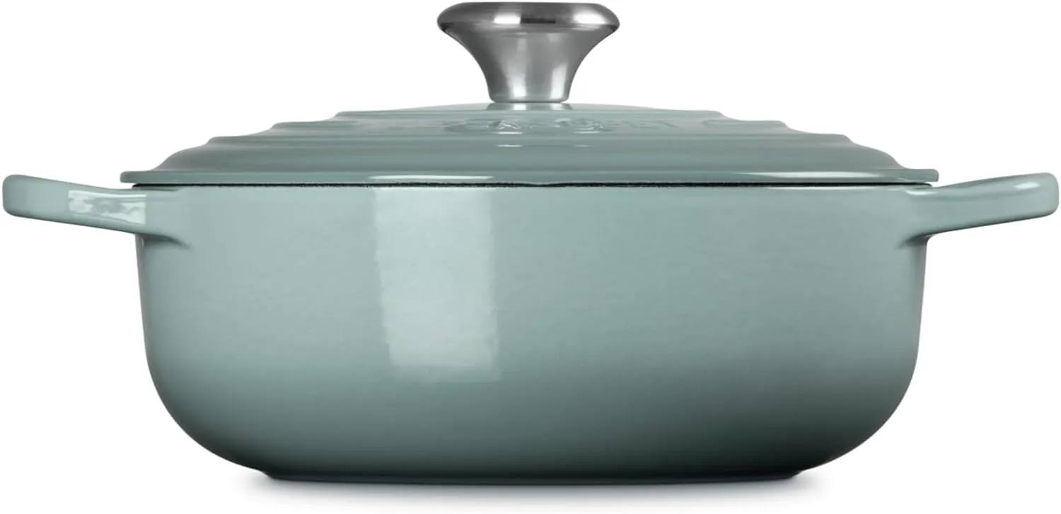 Le Creuset 3.5 qt. Signature Sauteuse - Sea Salt