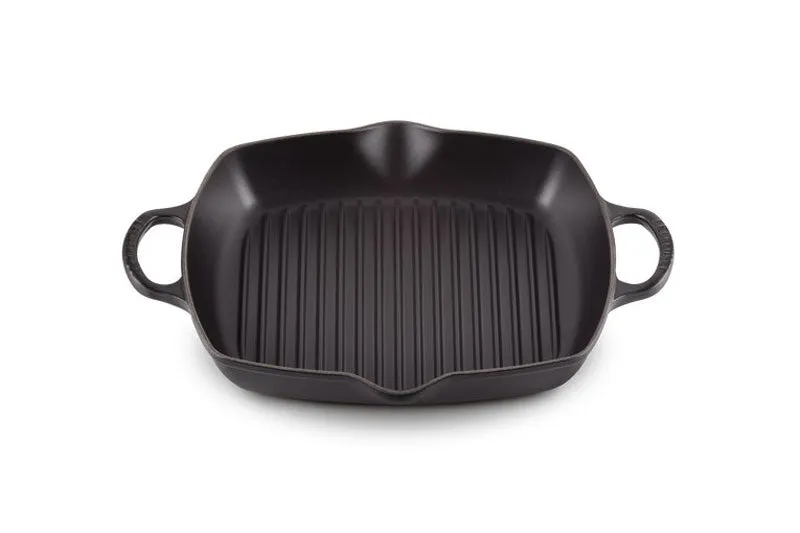 Le Creuset Signature Cast Iron Deep Square Grill 30cm Satin Black