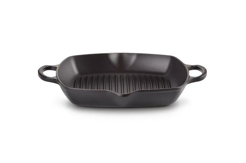 Le Creuset Signature Cast Iron Deep Square Grill 30cm Satin Black