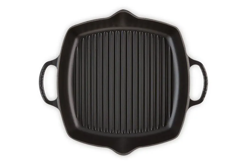 Le Creuset Signature Cast Iron Deep Square Grill 30cm Satin Black