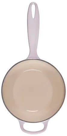 Le Creuset Signature Enameled Cast Iron Sauce Pan with Lid, 1.75-Quart, Shallot