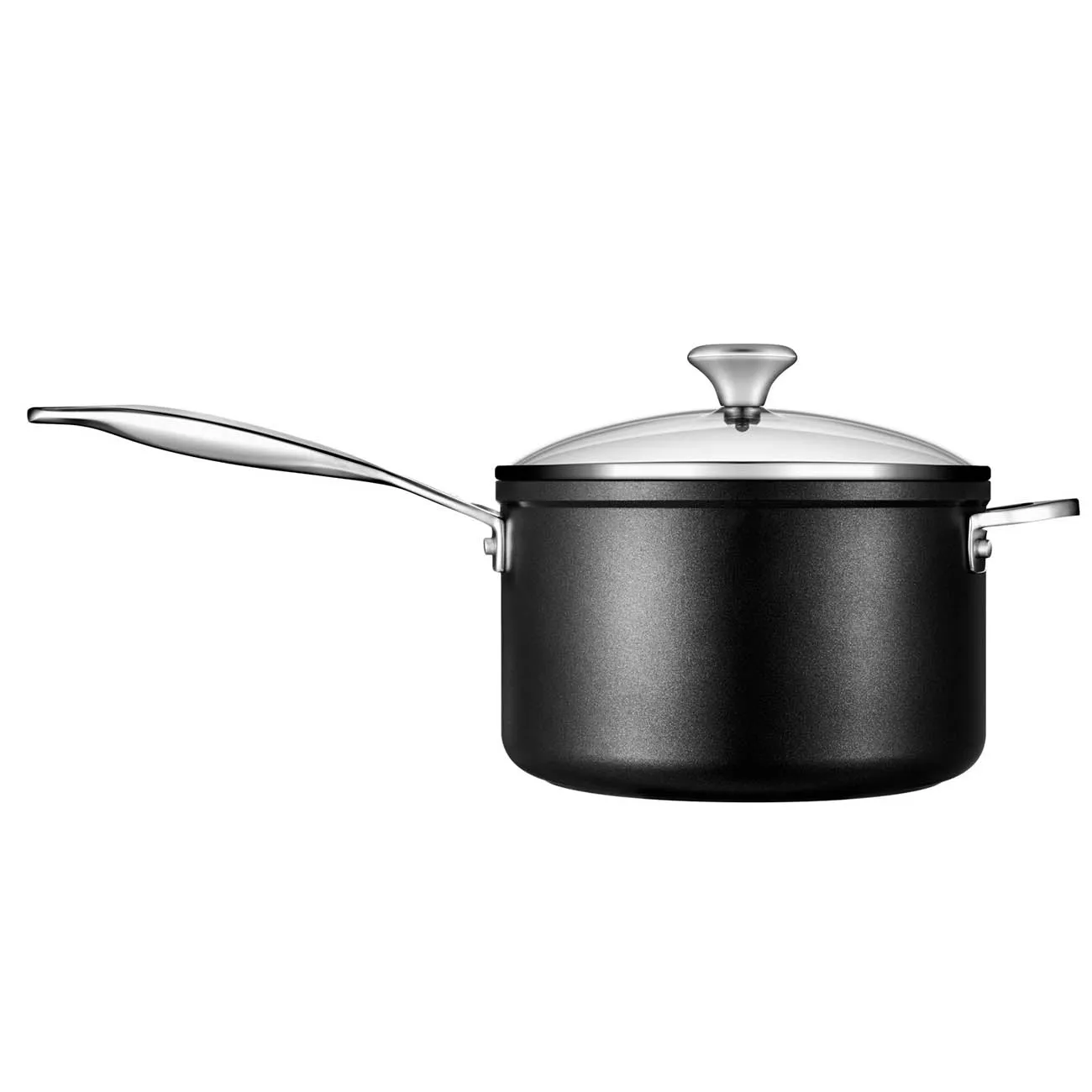 Le Creuset Toughened Nonstick PRO 4 qt. Saucepan with Glass Lid