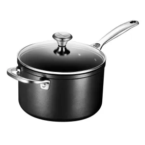 Le Creuset Toughened Nonstick PRO 4 qt. Saucepan with Glass Lid