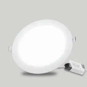 LED 12W Round Flatpanel Recessed Downlights