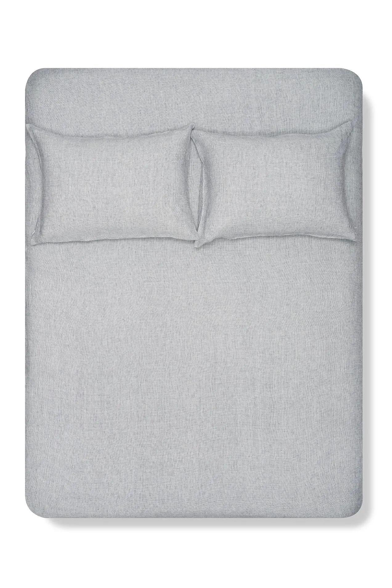 Linen Bedding Small Check in Blue Color