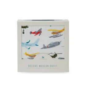 Little Unicorn Deluxe BAMBOO Muslin Quilt - Airshow