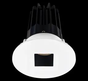 Lotus LED-2-S15W-5CCT-2RRBK-2RSH-24D 2 Inch Round Recessed LED 15 Watt Designer Series - 5CCT Selectable - 1000 Lumen - 24 Degree Beam Spread - Black Reflector - Square Hole Trim