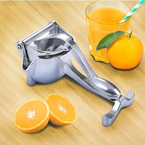 Manual Juice Squeezer, Portable Aluminum Alloy Hand Pressure Juicer, Heavy Duty Single Press Juice Squeezer, Real Stainless Steel Lemon Squeezer