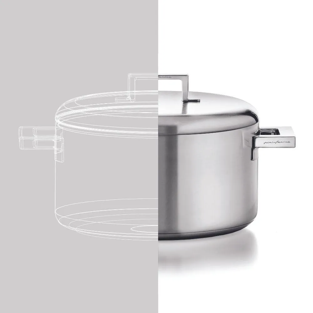 Mepra Stile by Pininfarina casserole two handles diam. 24 cm. stainless steel