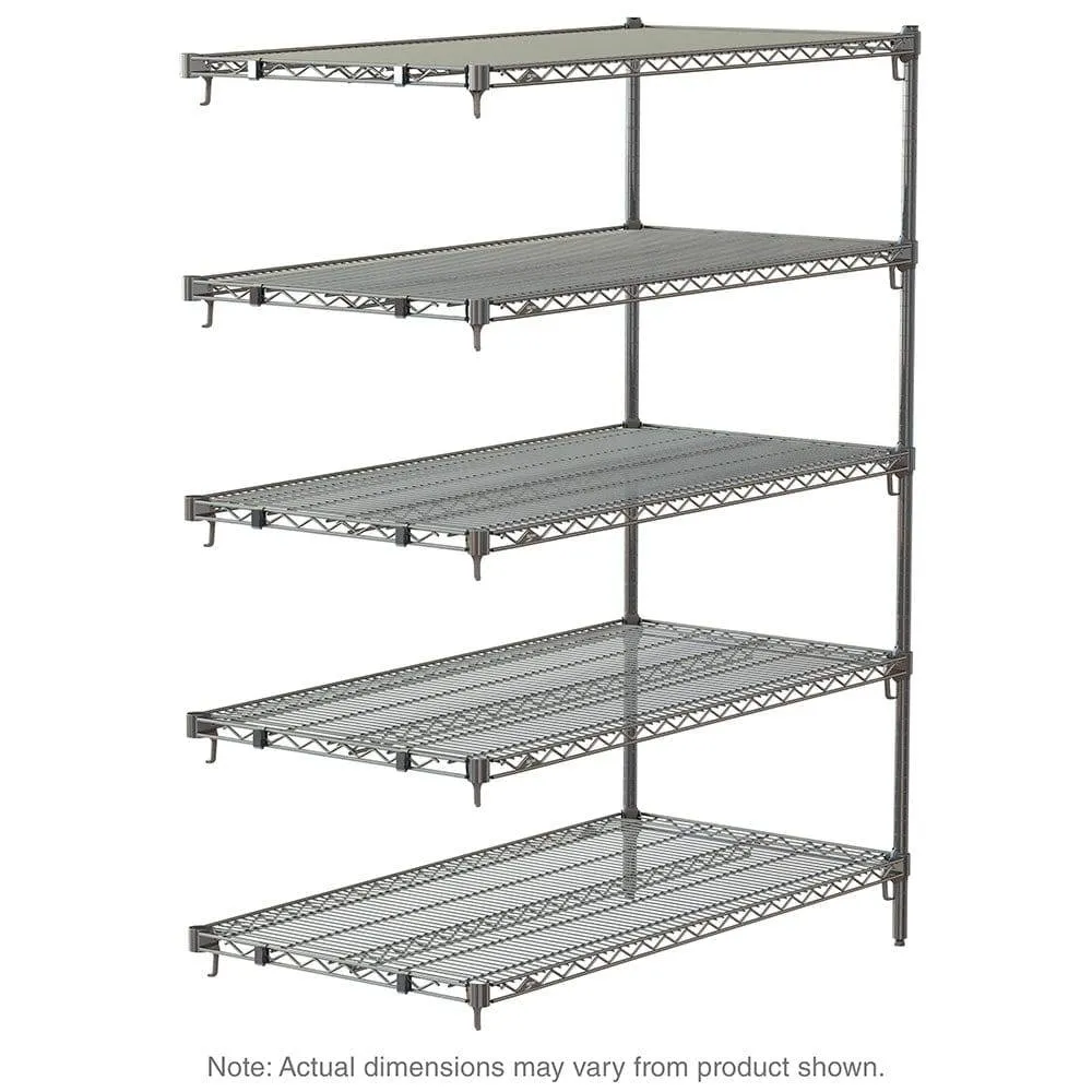 Metro Super Adjustable Super Erecta Industrial Wire Shelving Add-On Unit, Chrome