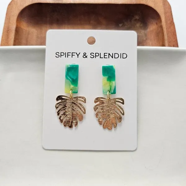 Mini Belize Earrings - Green