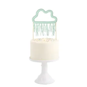 Mint Cotton Cloud Cake Topper