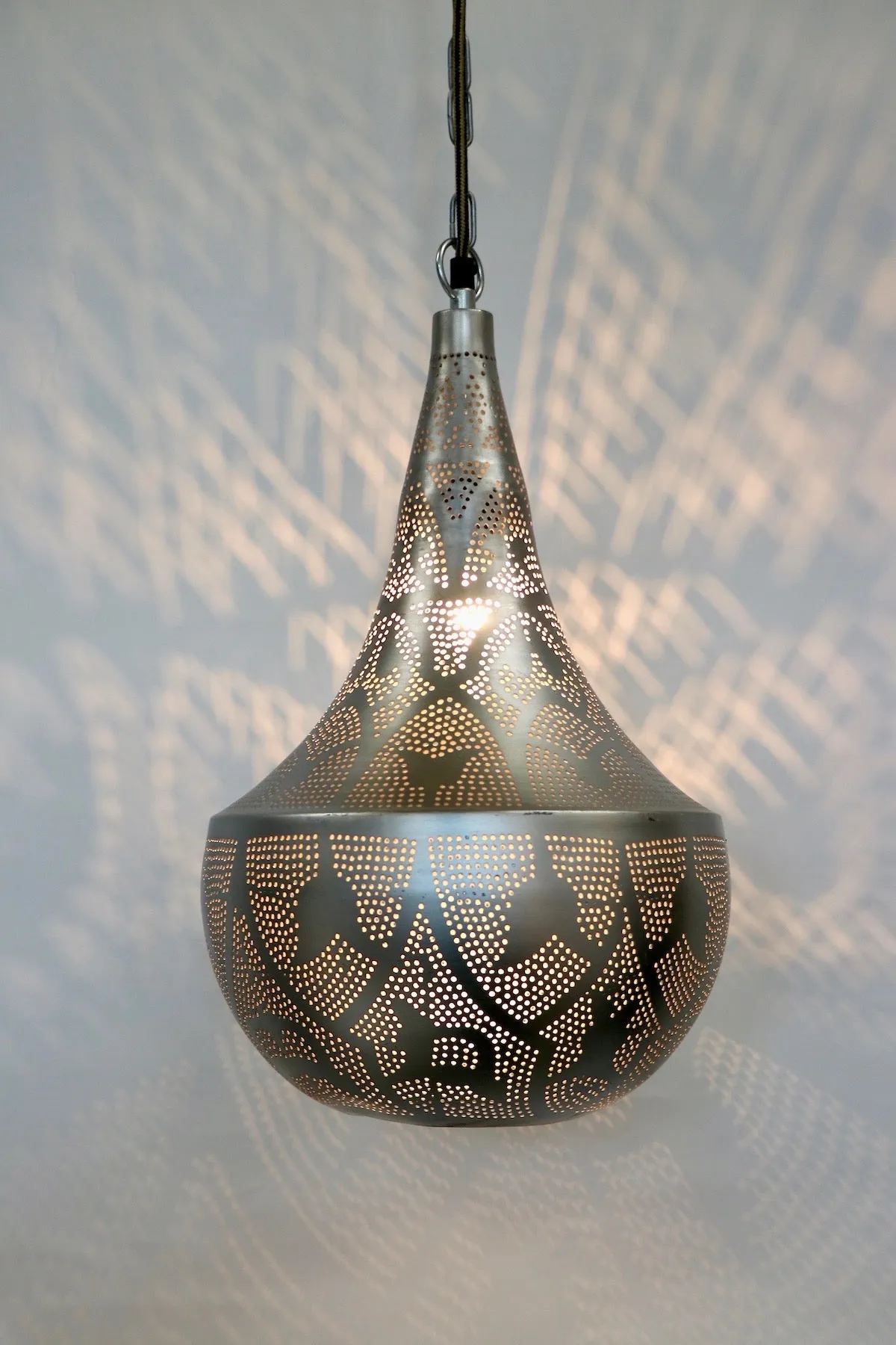 Moroccan Silver Pendant Lamp