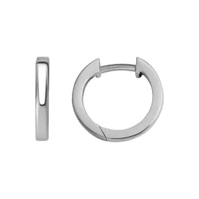 Mountz Collection 14MM Square-Edged Hoop Earrings in Sterling Silver