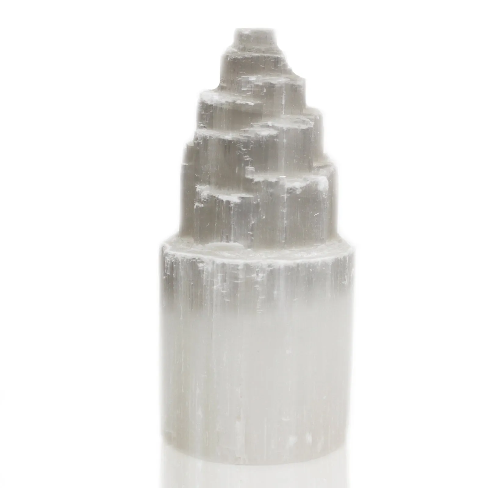 Natural Selenite Tower Lamps - Three Sizes