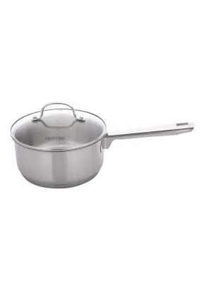 Neoflam Stainless Steel Sauce Pan with Glass Lid