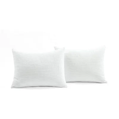 New - 3pc King Pickstitch Quilt/Coverlet White - Lush Décor