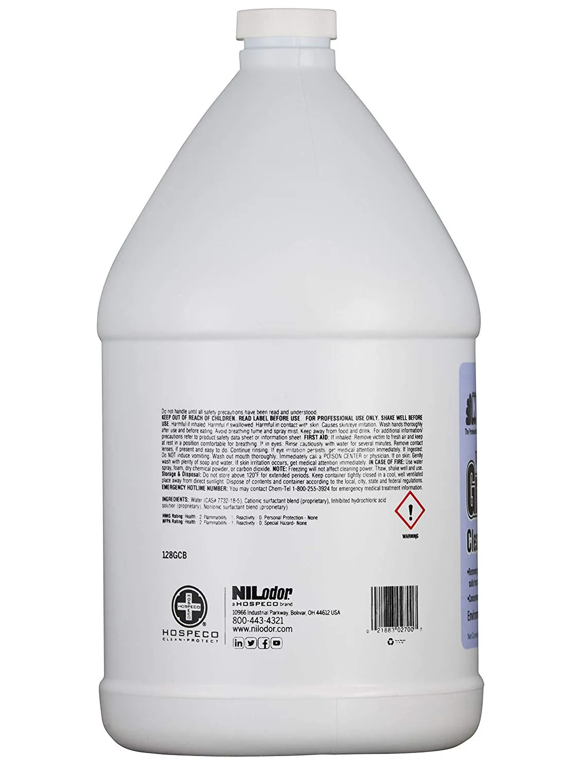 Nilodor 128 GCB Tile & Grout Hd Cleaner and Revitalizer, 1 gal