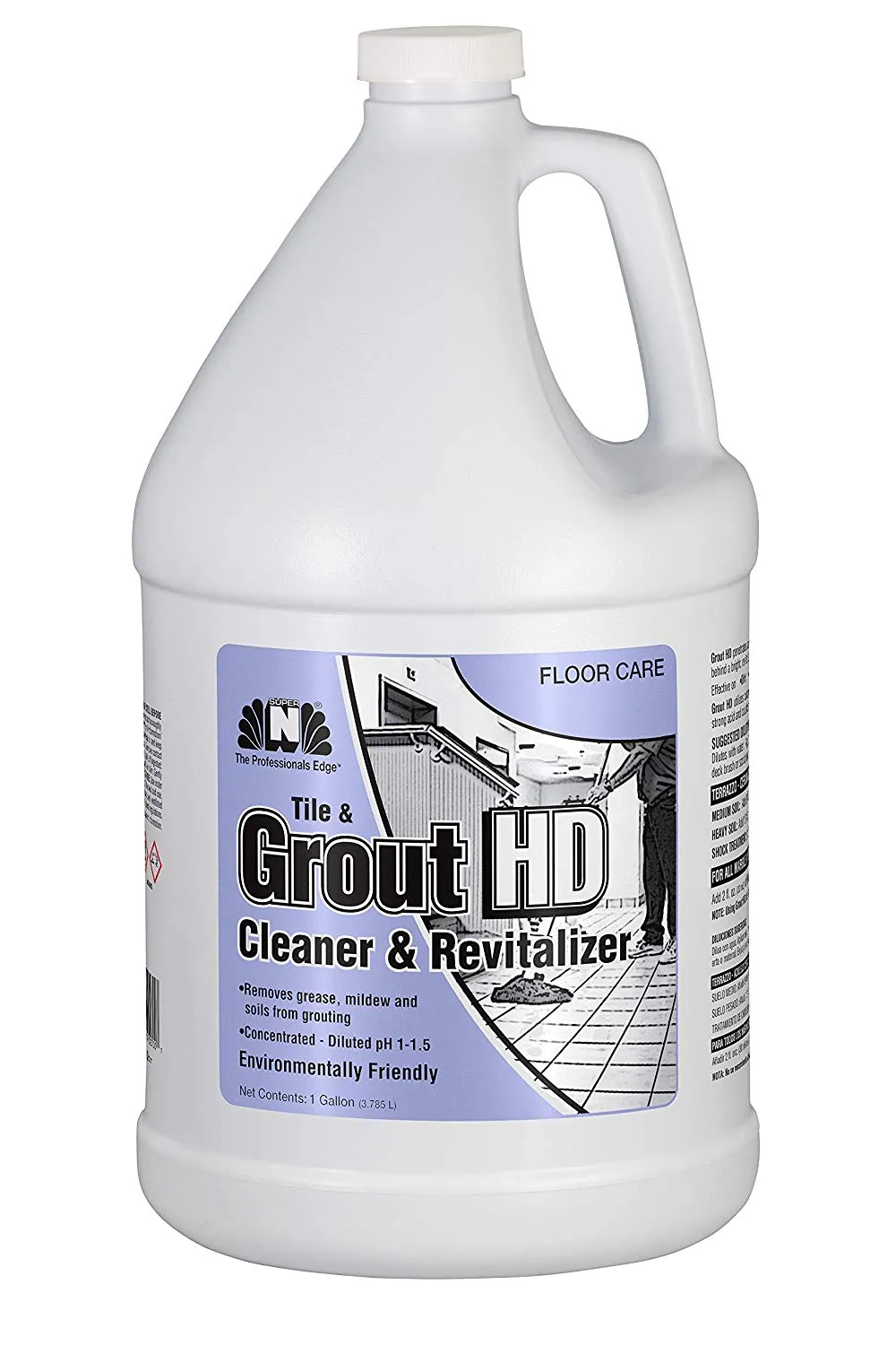 Nilodor 128 GCB Tile & Grout Hd Cleaner and Revitalizer, 1 gal