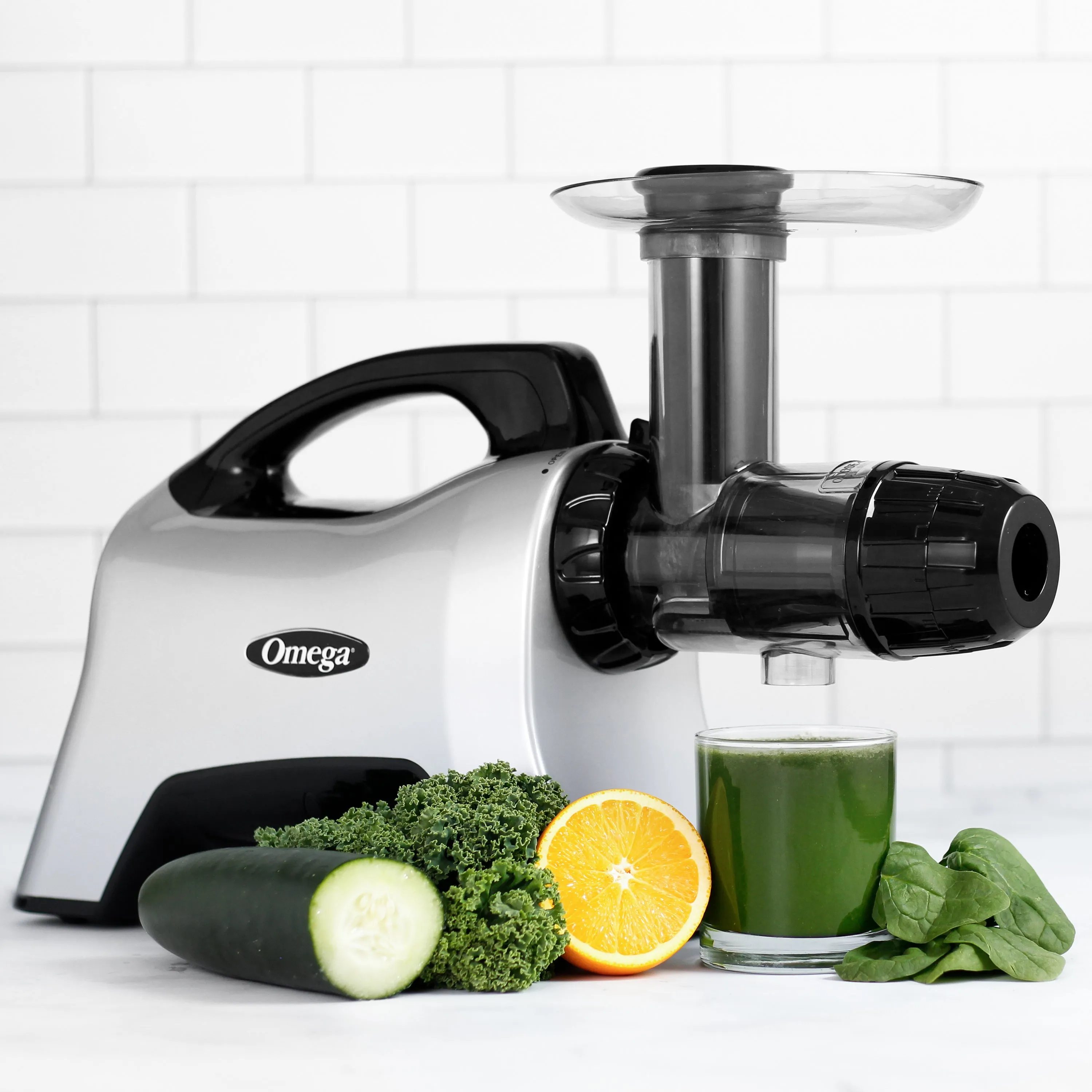 Omega Cold Press Masticating Horizontal Juicer with 3-Stage Augur