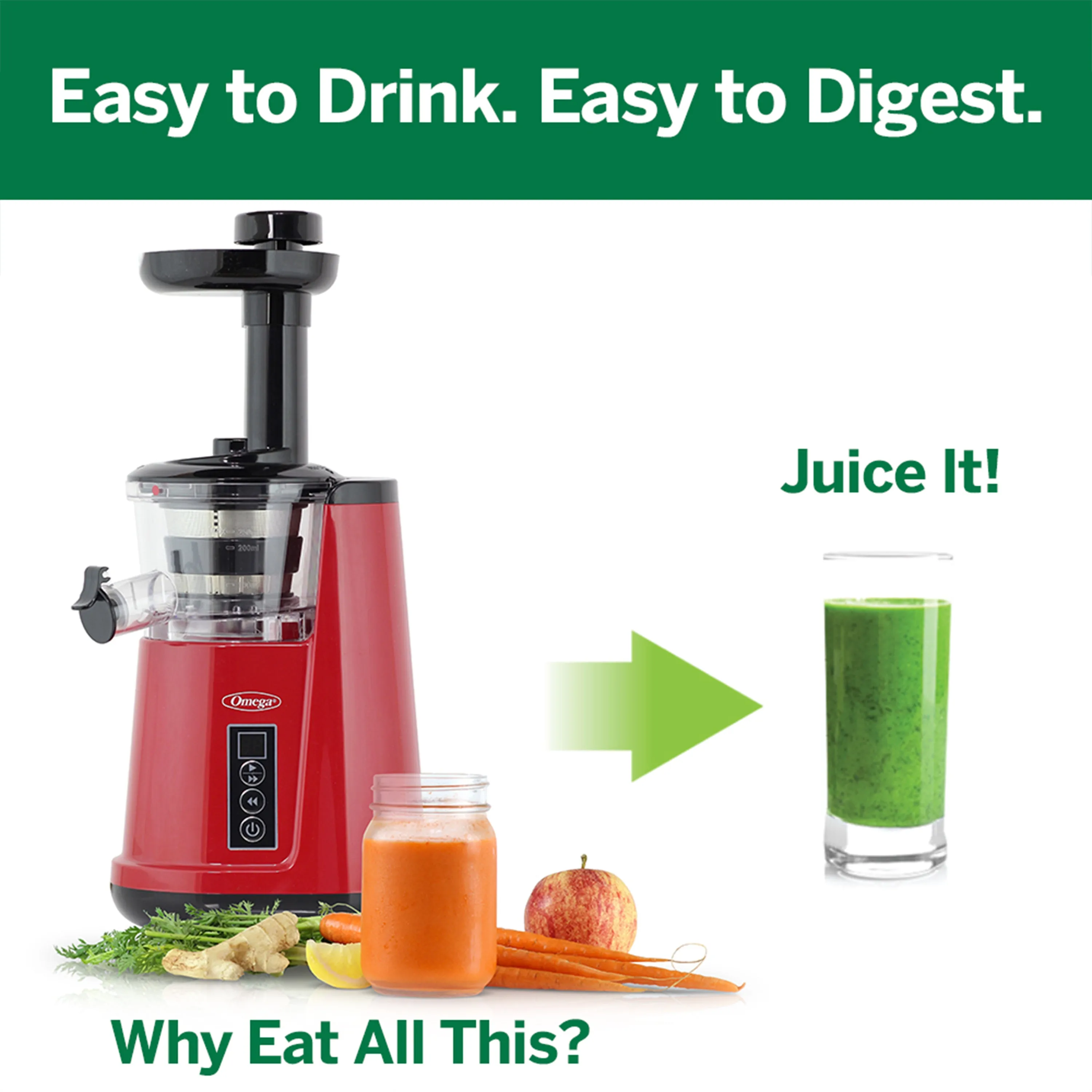 Omega Vertical Cold Press Compact Masticating Juicer