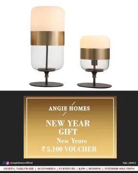 Online New Year Gift Card Voucher for Stylish Table Lamp