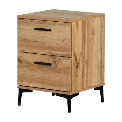 Open Box South Shore Musano Nightstand Nordik Oak