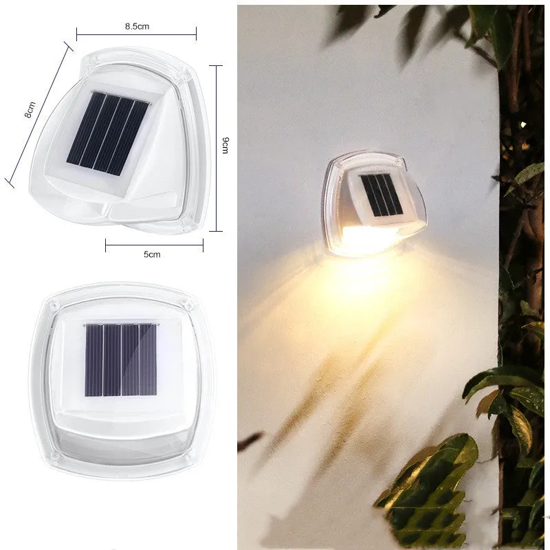 Outdoor Solar Courtyard Small Wall Lamp Garden Waterproof Rail Guarding Lamp Home Villa Wall Vintage Ornament Small Night Lamp