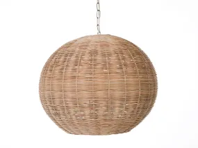 Panay Wicker Ball Pendant Lamp, Natural