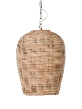 Panay Wicker Pod Pendant Lamp, Natural