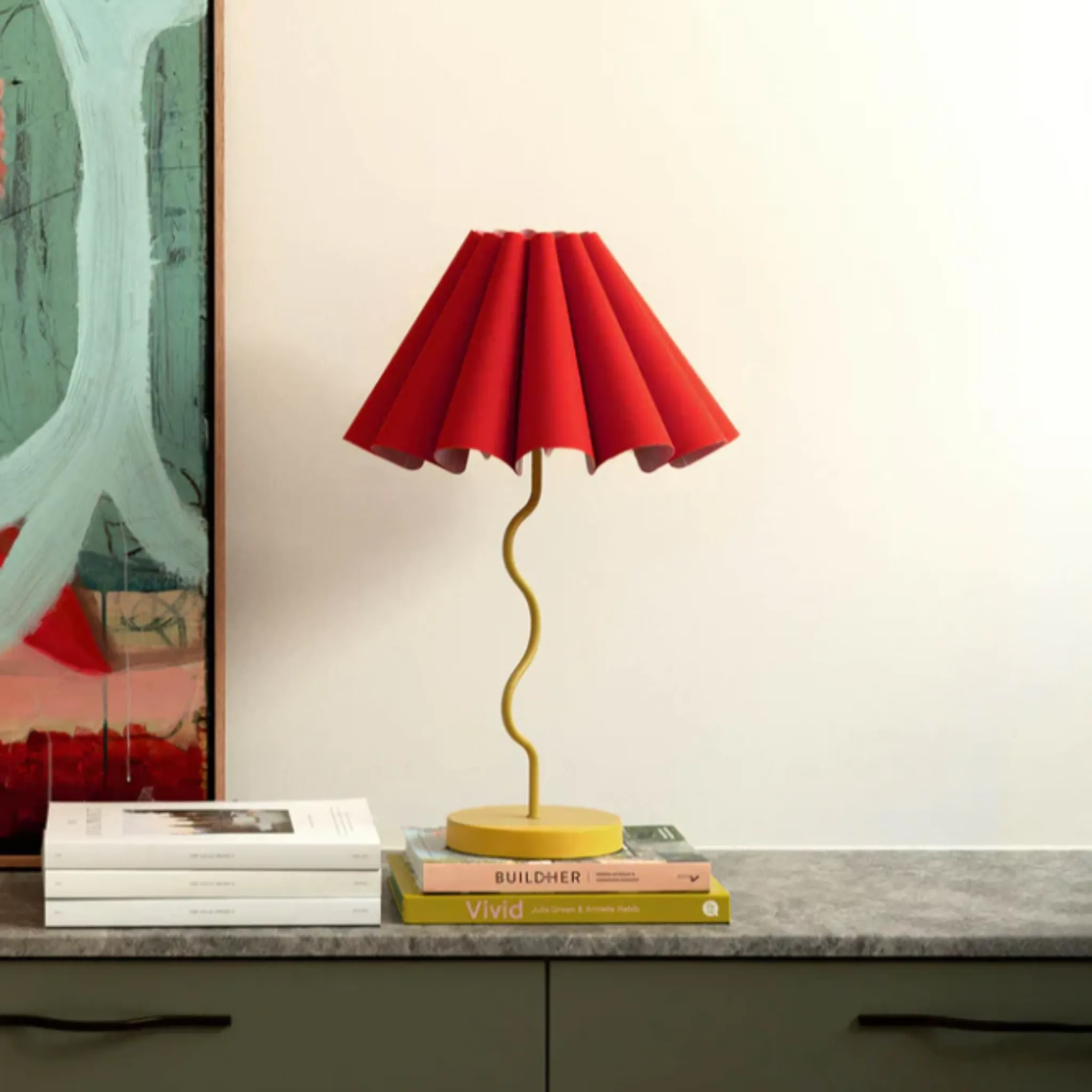 Paola & Joy - Cora Table Lamp Rouge / Mustard