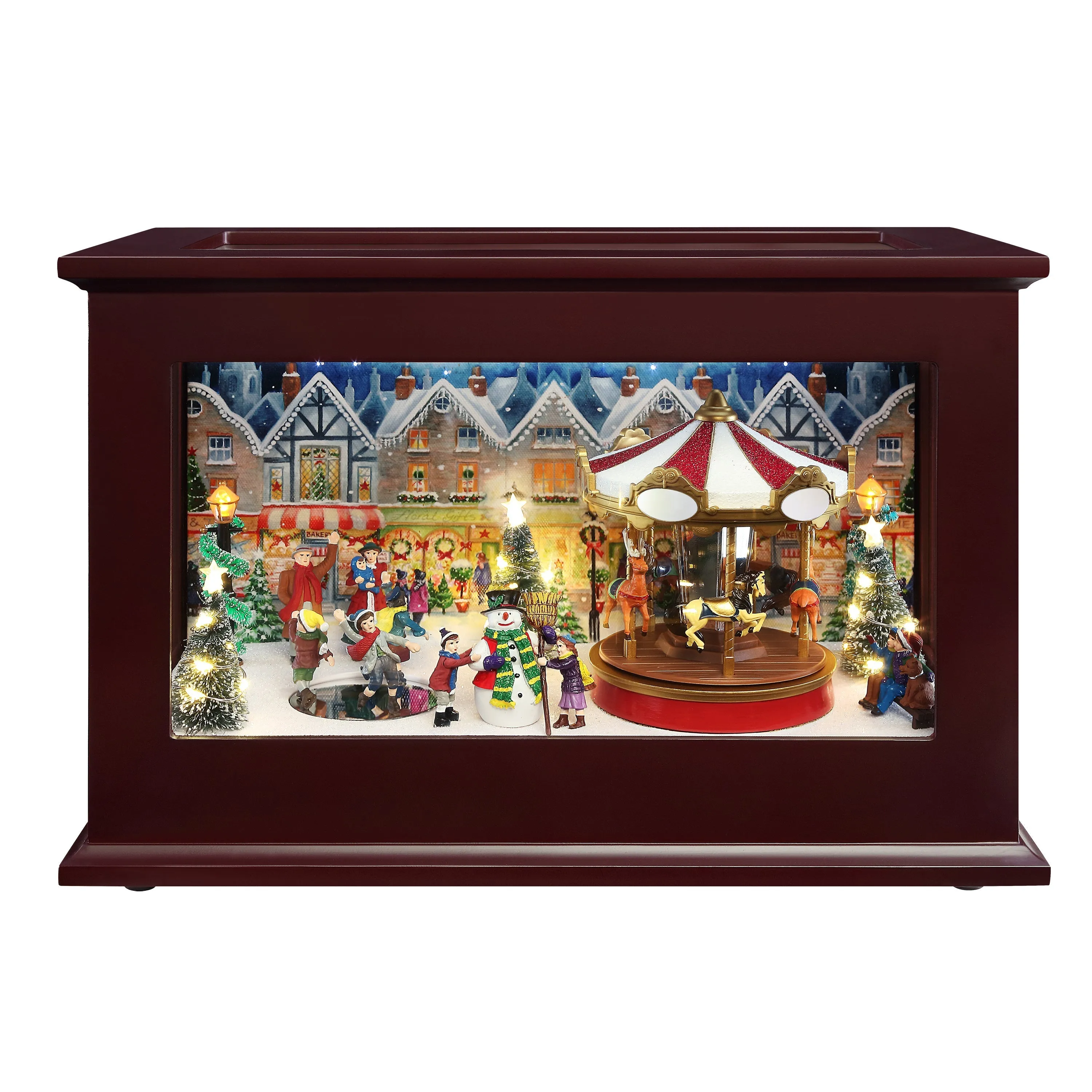 Personalized 13 in. Animated Heirloom Music Box