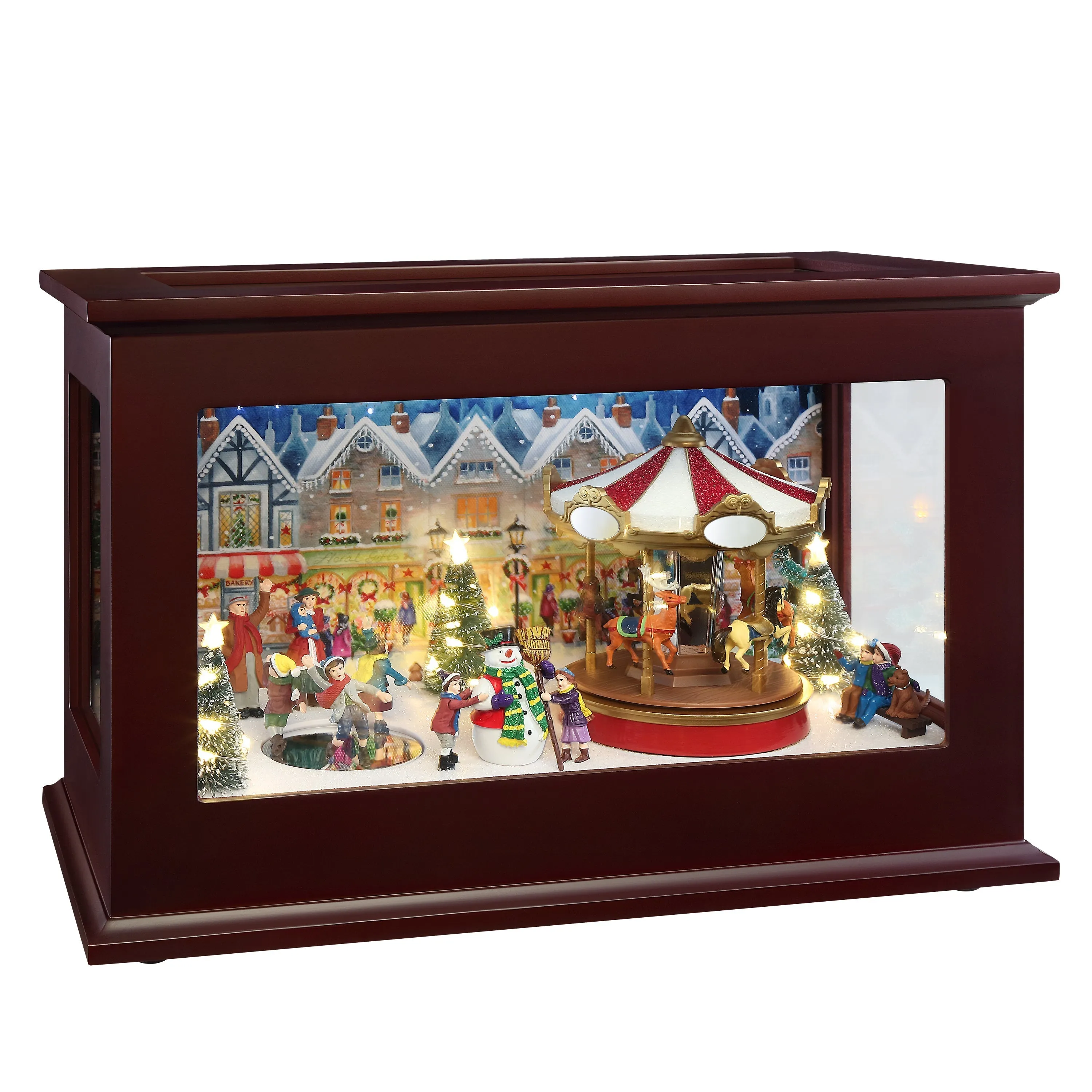 Personalized 13 in. Animated Heirloom Music Box