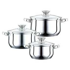 Peterhof PH-15823; 6pcs Stainless Steel Cookware Set