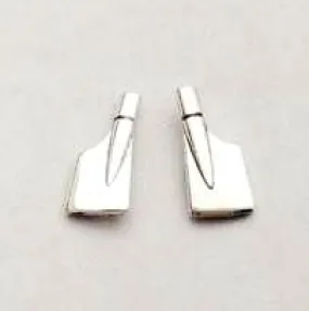 Petite Rowing Blades Post Earrings by Rubini Jewelers.