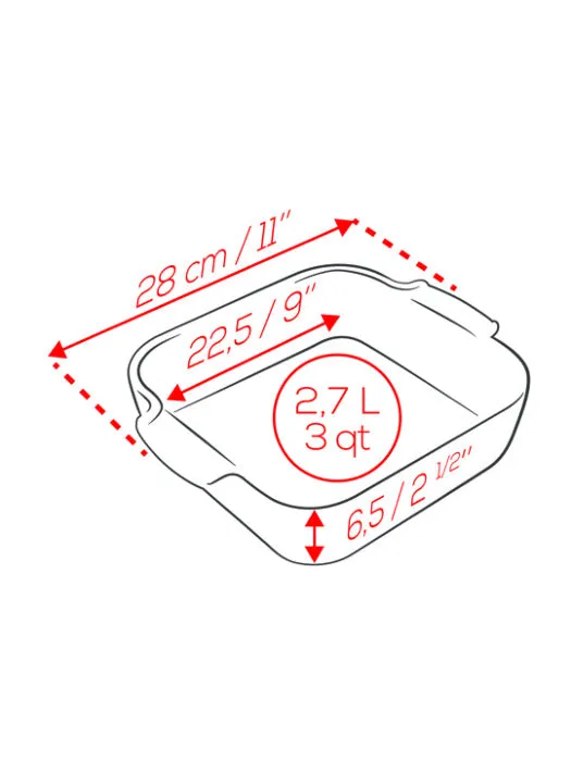 Peugeot Appolia Red Ceramic Bakeware