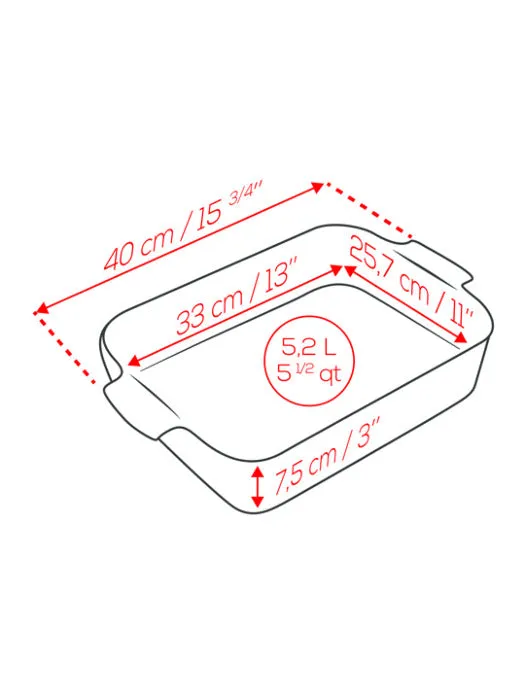 Peugeot Appolia Red Ceramic Bakeware