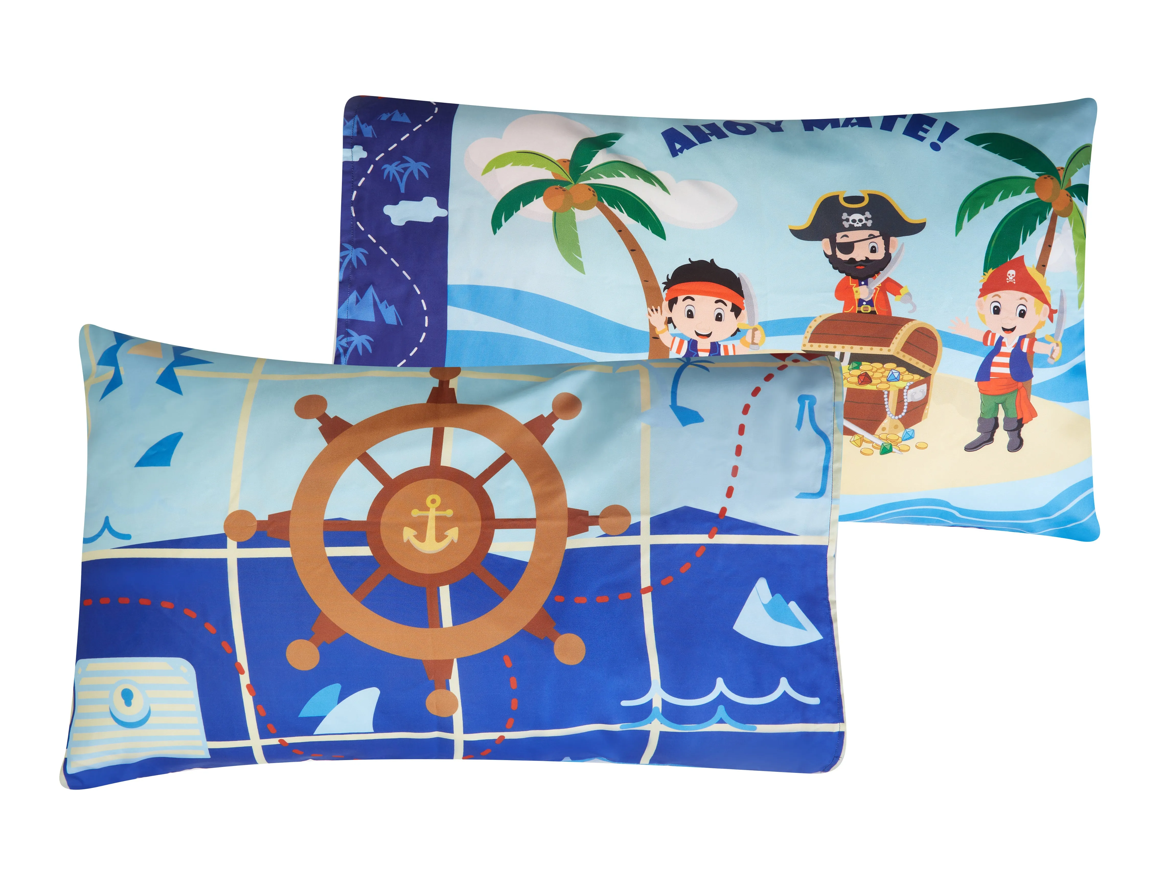 Pirates Treasure Hunt 4-Piece Toddler Bedding Set