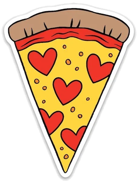 Pizza Hearts Sticker by The Found