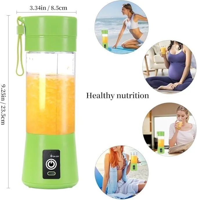 Portable Blender, USB Rechargeable Mini Juicer Blender, Electric Juicer Bottle Blender Grinder Mixer, Personal Size Blender for Juices, Shakes and Smoothies, Fruit Juicer Machine